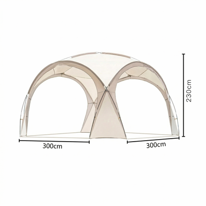 Camping Dome Tent 14×14ft – 210D UPF50+ Ventilated Windproof for Camping Beach Picnic | Traverseon