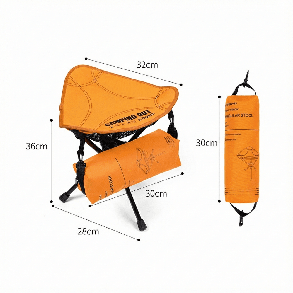 360° Swivel Hunting Stool – Portable Folding Camping Stool | Traverseon