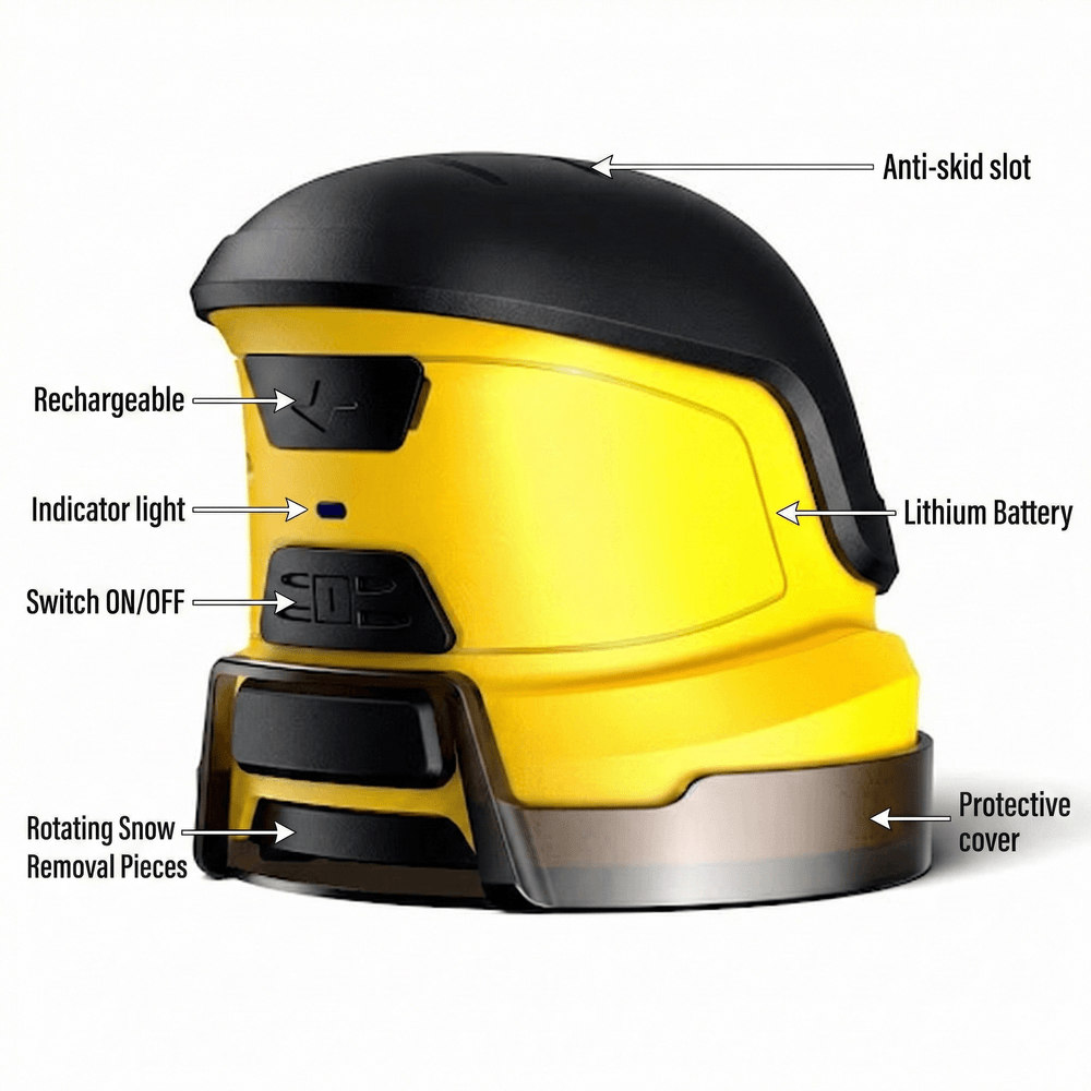 Ice Scraper – Electric Cordless Snow Remover De-icer for Car Windshield | Traverseon