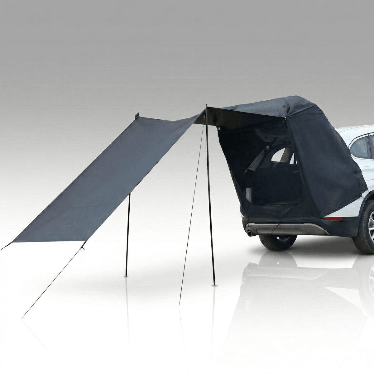 Car Rear SUV Tailgate Tent – Waterproof Sunshade Mosquito Net Shelter | Traverseon