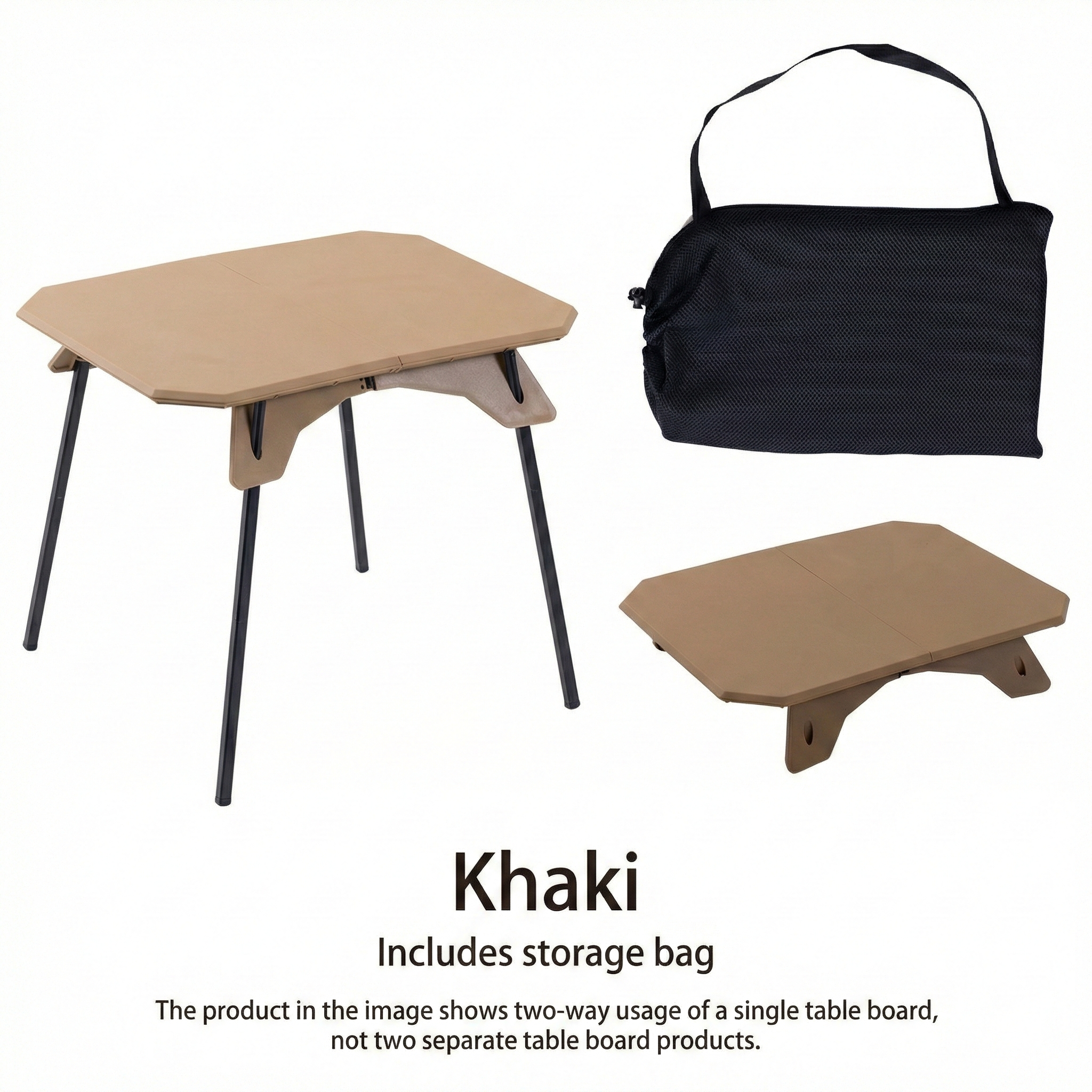 ABS & Aluminum Table – Camping Folding Dual-Height 1.6KG Portable Picnic Outdoor | Traverseon