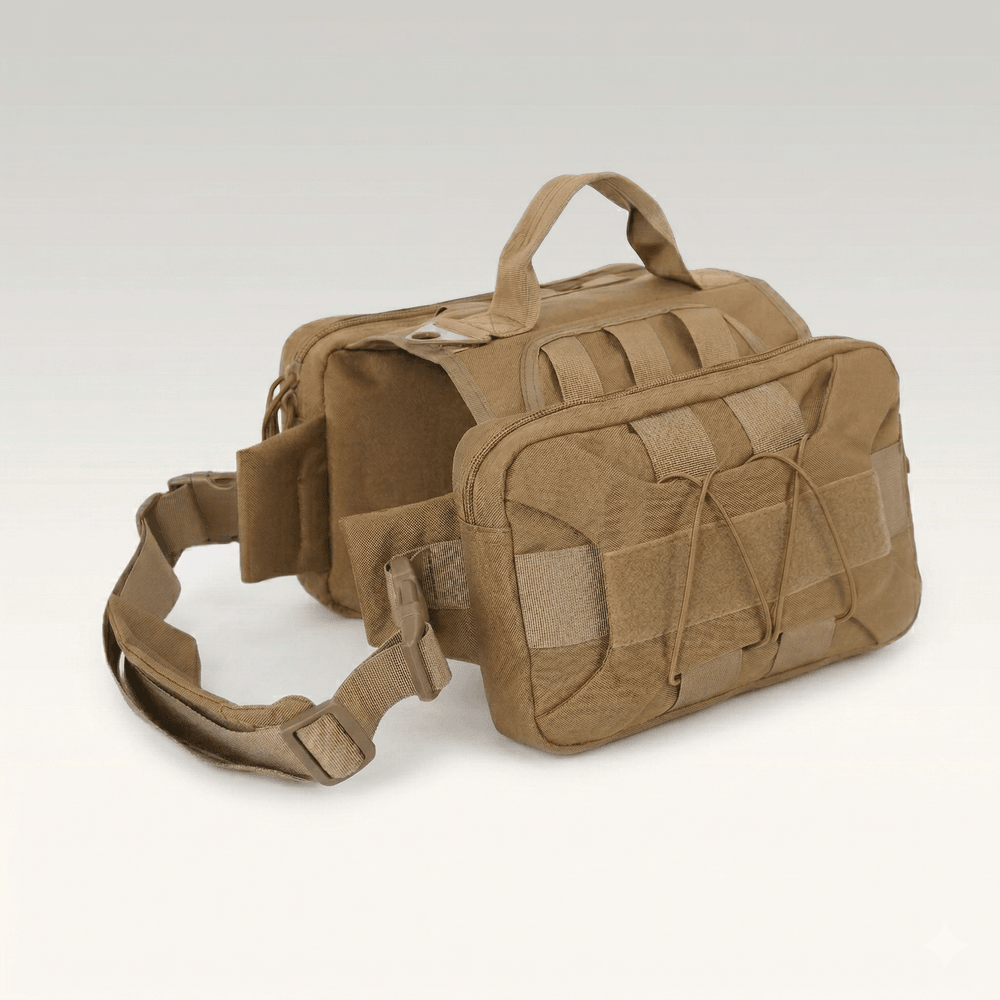 Tactical No-Pull Dog Harness Vest (Medium/Large) - 1000D Nylon, Anti-Lunge for Training & Hiking | Traverseon