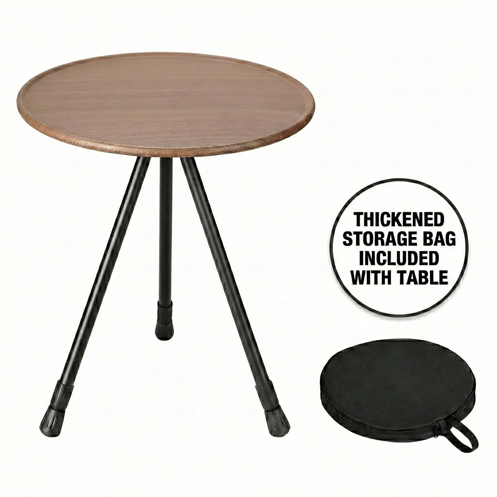 Aluminum Alloy Table – Small Round Portable Detachable Camping Outdoor | Traverseon