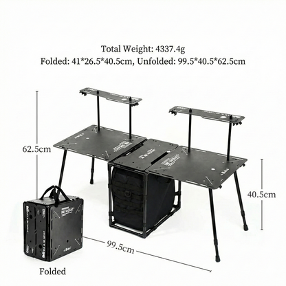 Camping Table – Folding Portable 30L Skeleton Tactical Bag 2-in-1 Outdoor | Traverseon