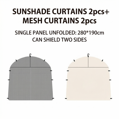 Camping Dome Tent 14×14ft – 210D UPF50+ Ventilated Windproof for Camping Beach Picnic | Traverseon