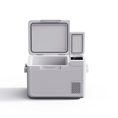 25L/26 Qt 12V/24V Portable Car Fridge with Ice Maker | Traverseon
