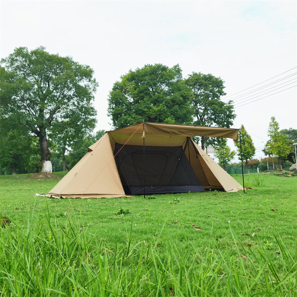 4-Season Windproof Tent with Stove Jack for Camping & Outdoor Living