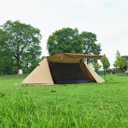 4-Season Windproof Tent with Stove Jack for Camping & Outdoor Living