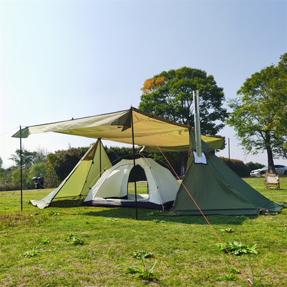 4-Season Windproof Tent with Stove Jack for Camping & Outdoor Living