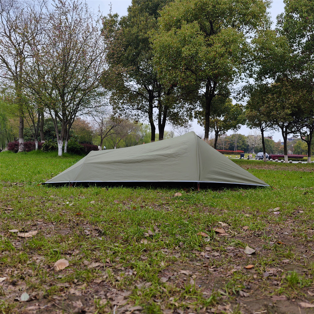 Ultralight 1P Backpacking Tent — Stealth Design, 4-Season Universal, Wind and Rainproof
