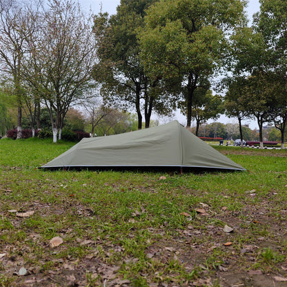 Ultralight 1P Backpacking Tent — Stealth Design, 4-Season Universal, Wind and Rainproof