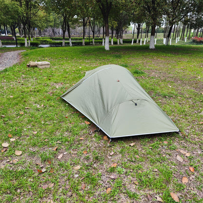 Ultralight 1P Backpacking Tent — Stealth Design, 4-Season Universal, Wind and Rainproof