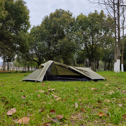 Ultralight 1P Backpacking Tent — Stealth Design, 4-Season Universal, Wind and Rainproof