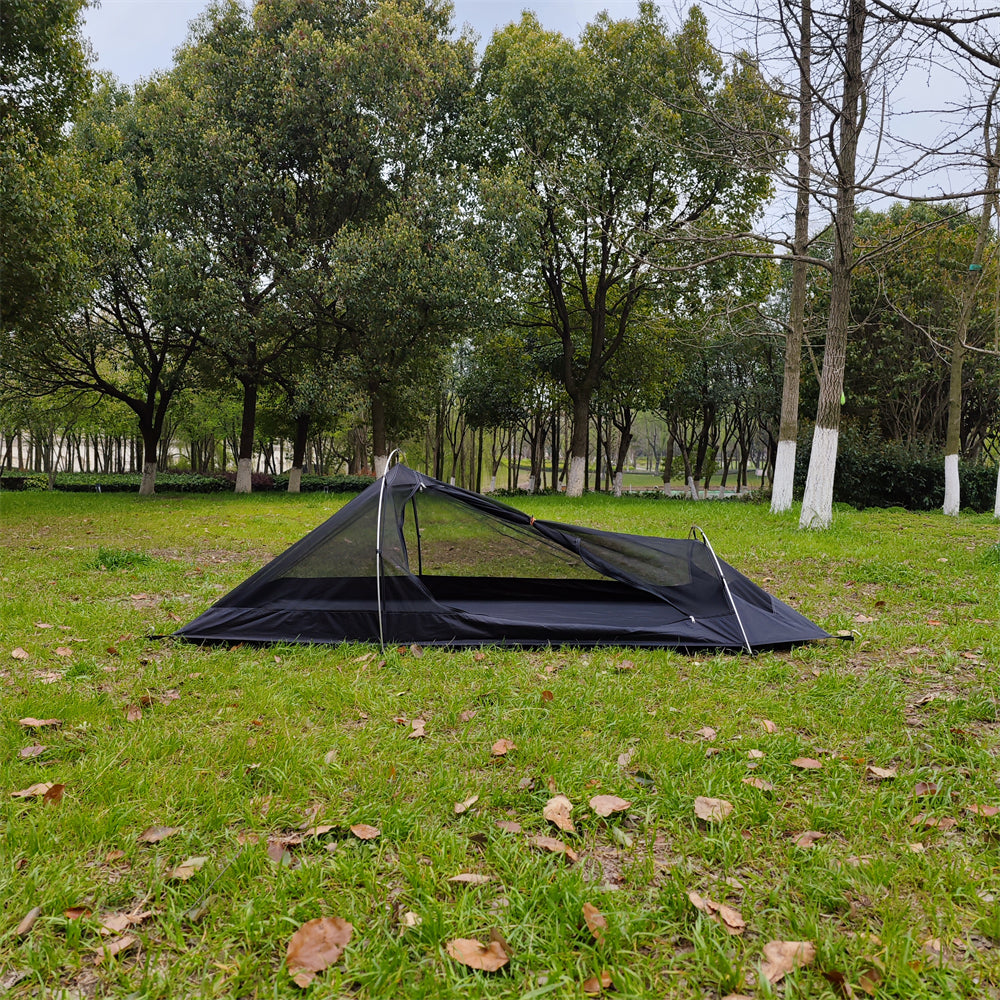 Ultralight 1P Backpacking Tent — Stealth Design, 4-Season Universal, Wind and Rainproof