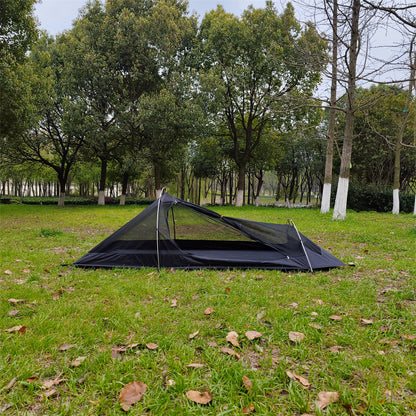 Ultralight 1P Backpacking Tent — Stealth Design, 4-Season Universal, Wind and Rainproof