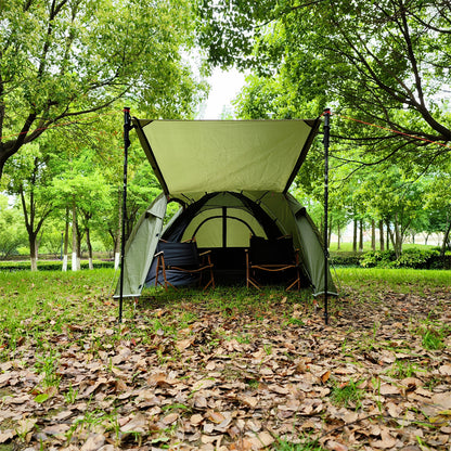 3-Person Double-Layer Camping Tent – Waterproof & Lightweight Family Shelter