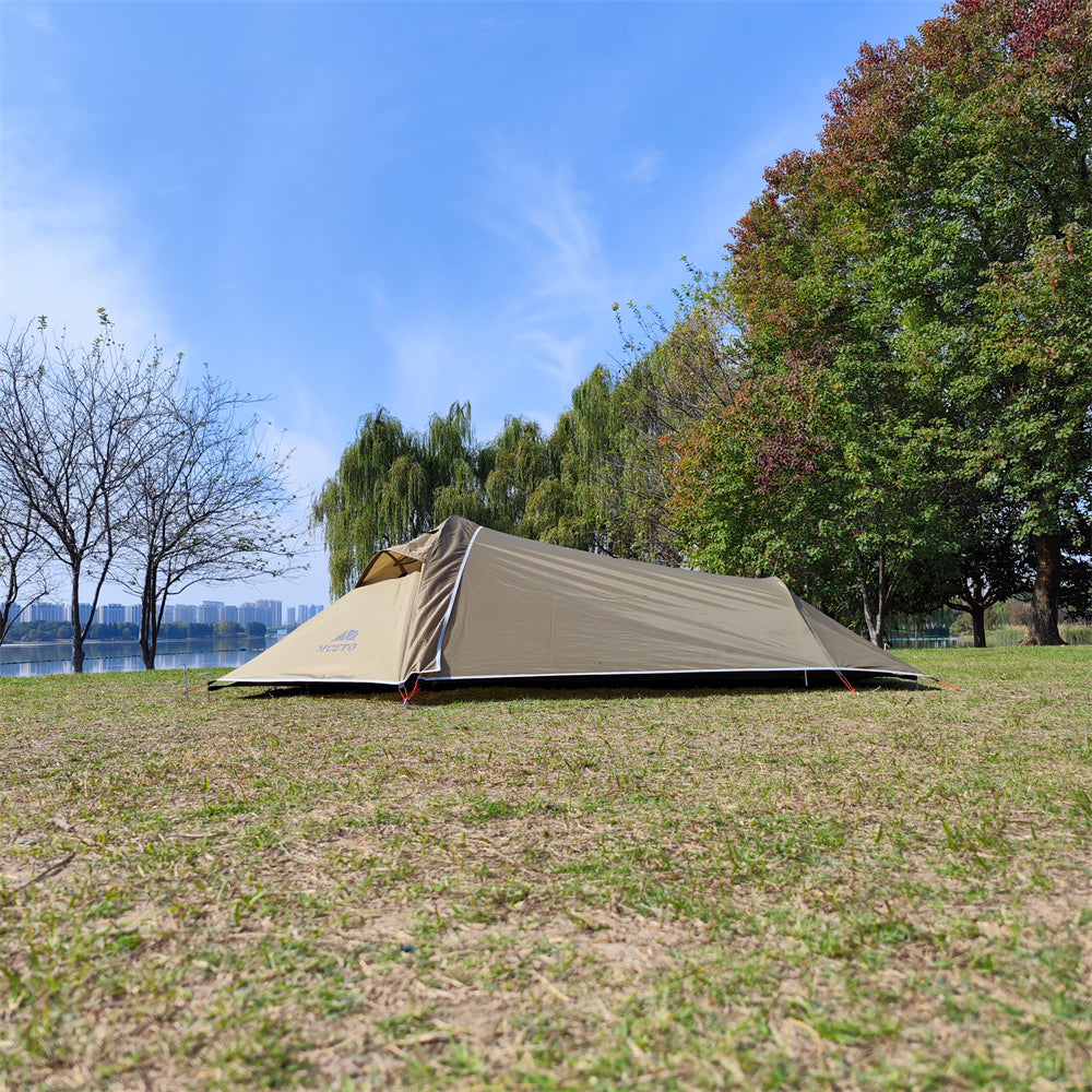 Ultralight 1P Backpacking Tent — Stealth Design, 4-Season Universal, Wind and Rainproof