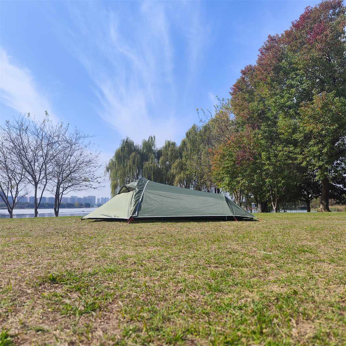 Ultralight 1P Backpacking Tent — 1.35 kg, Stealth Design, 4-Season Universal, Wind and Rainproof