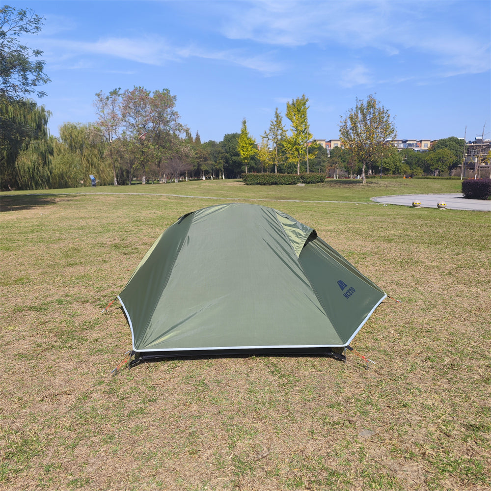 Ultralight 1P Backpacking Tent — Stealth Design, 4-Season Universal, Wind and Rainproof