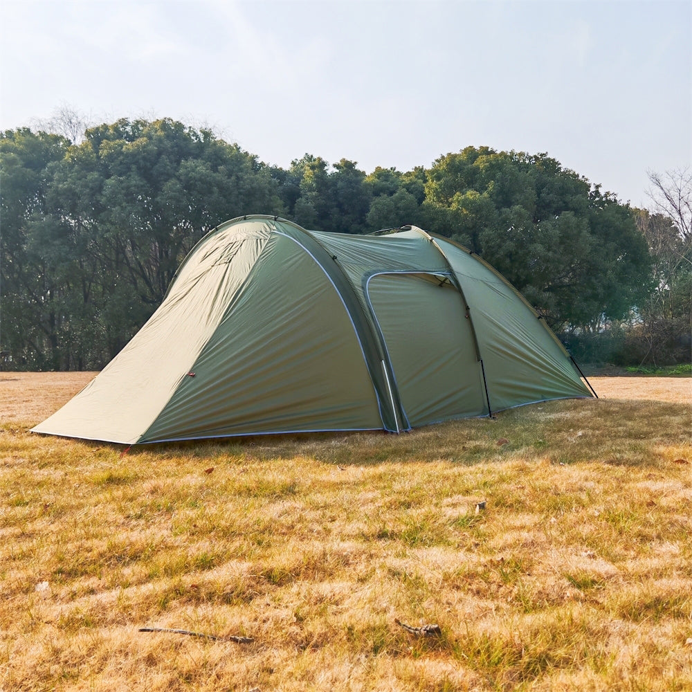 Frontier Tunnel Tent 6P — All-Season Family Shelter with Awning Extension