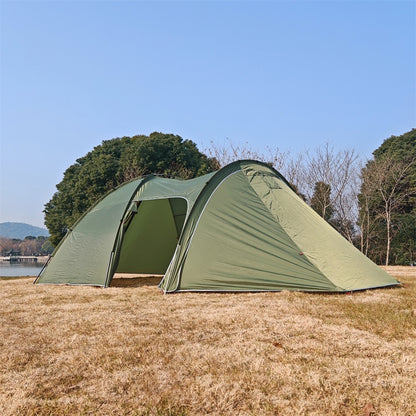 Frontier Tunnel Tent 6P — All-Season Family Shelter with Awning Extension