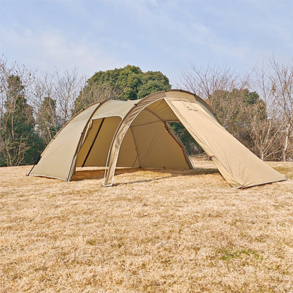 Frontier Tunnel Tent 6P — All-Season Family Shelter with Awning Extension