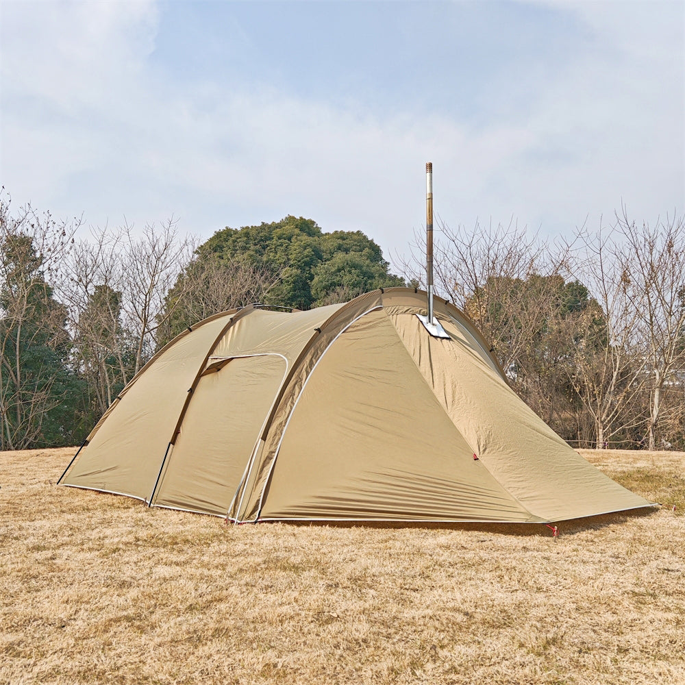 Frontier Tunnel Tent 6P — All-Season Family Shelter with Awning Extension