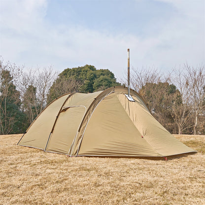 Frontier Tunnel Tent 6P — All-Season Family Shelter with Awning Extension