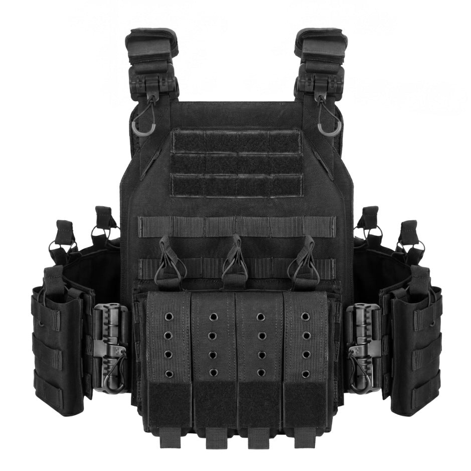 Tactical Vest MOLLE Carrier – 1000D Nylon Adjustable Military Gear Vest 38×31cm | Traverseon