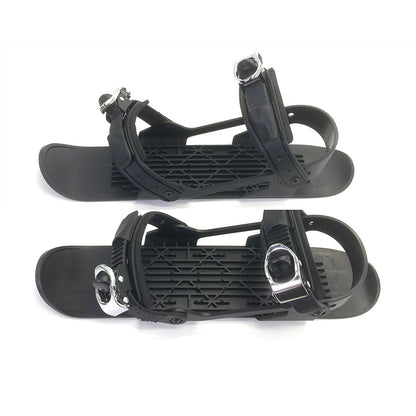Ski Snow Skates – Mini Short Adjustable Bindings Adult Kids Portable Snow Skiing | Traverseon