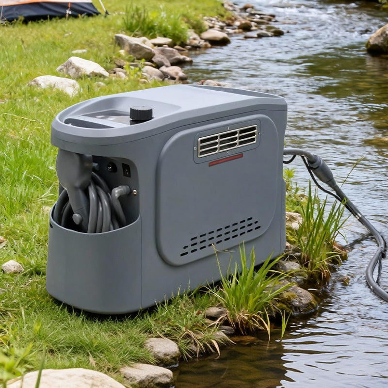 Portable Propane Water Heater – 20472 BTU 5200mAh Constant Temp 450g Tank Camping RV | Traverseon