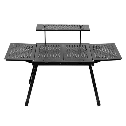 Lightweight IGT-Compatible Aluminum Camping Table, Foldable & Stove-Ready