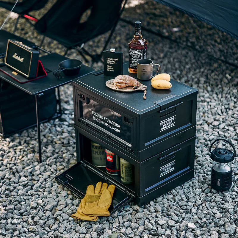 Traversen Folding Storage Crate with Wood Lid