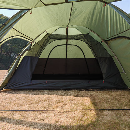 Frontier Tunnel Tent 6P — All-Season Family Shelter with Awning Extension