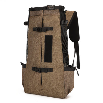 Pet Backpack Carrier with Whistle & Anti-Escape Safety – Breathable Ergonomic Design | Traverseon
