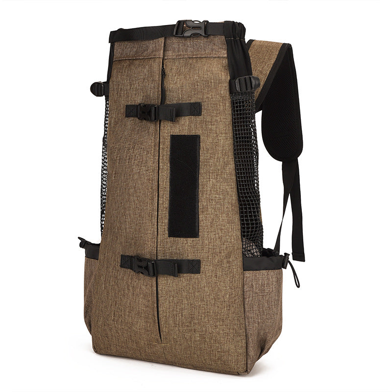 Pet Backpack Carrier with Whistle & Anti-Escape Safety – Breathable Ergonomic Design | Traverseon