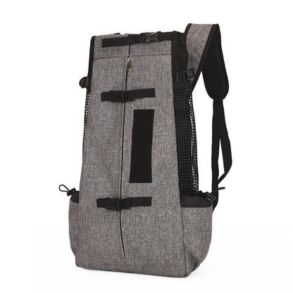 Pet Backpack Carrier with Whistle & Anti-Escape Safety – Breathable Ergonomic Design | Traverseon