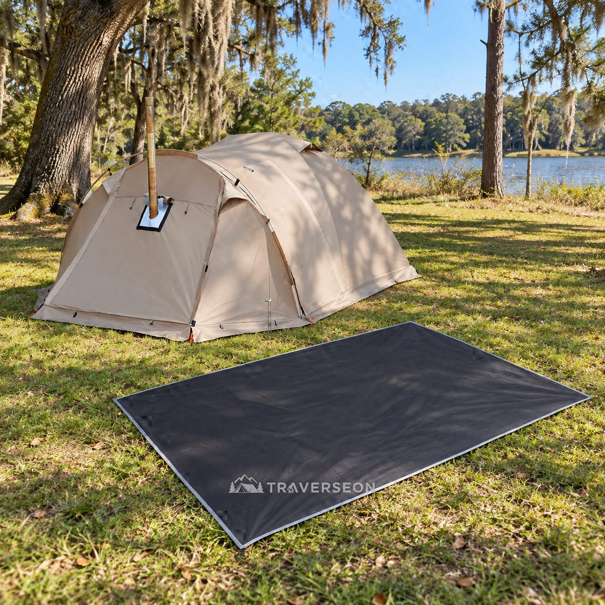 All-Season Family Hot Camping Tent with Stove Jack