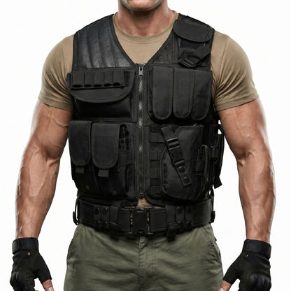 600D Tactical MOLLE Vest – Adjustable 3.09 lb Mesh Loadout | Traverseon