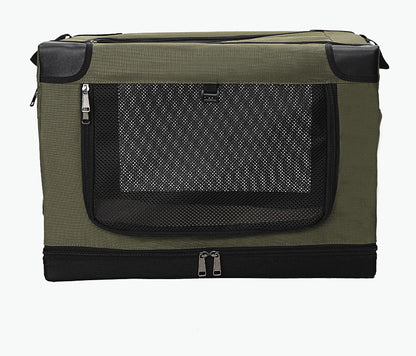 Foldable Soft Dog Crate – Portable Travel Pet Carrier with Mesh Ventilation & Waterproof Oxford Fabric | Traverseon