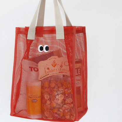 Traverseon Cute Eyes Mesh Tote
