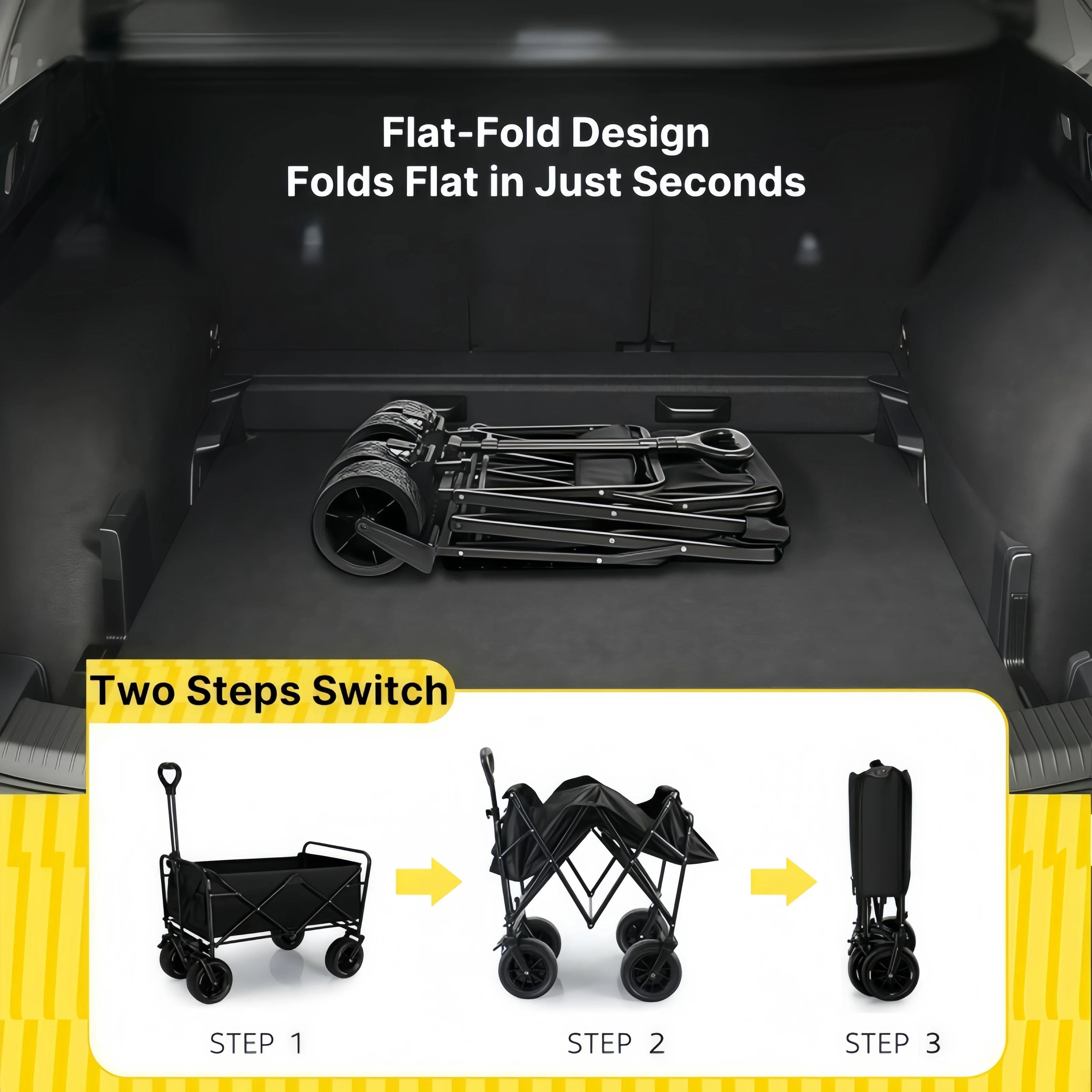 Traverseon Foldable Utility Wagon