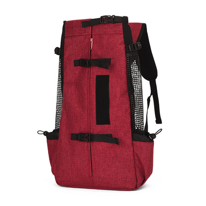 Pet Backpack Carrier with Whistle & Anti-Escape Safety – Breathable Ergonomic Design | Traverseon