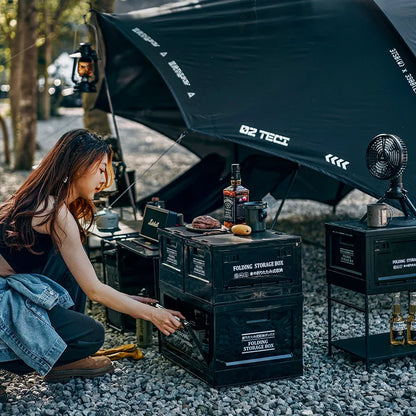Traversen Folding Storage Crate with Wood Lid