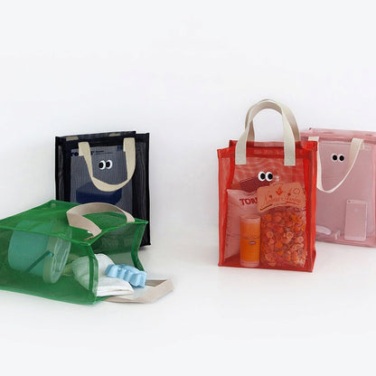 Traverseon Cute Eyes Mesh Tote