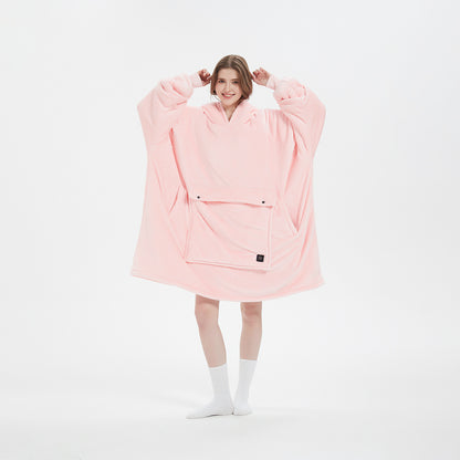 Cordless Heated Hoodie Blanket – 1400g Thick Flannel Cozy Warmth Anywhere | Traverseon