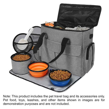 13-Piece Pet Travel Organizer Bag – Airline Approved Storage Kit | Traverseon