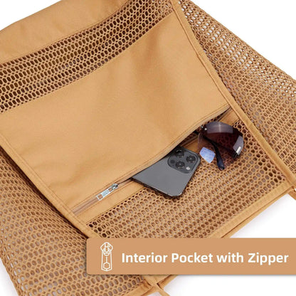 Traverseon Multi-Pocket Mesh Tote