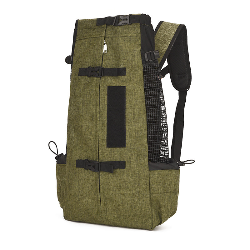 Pet Backpack Carrier with Whistle & Anti-Escape Safety – Breathable Ergonomic Design | Traverseon