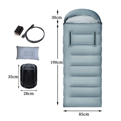 Winter USB-Powered Heating Sleeping Bag – Hands Free and Suitable for Temperatures Above -20°C